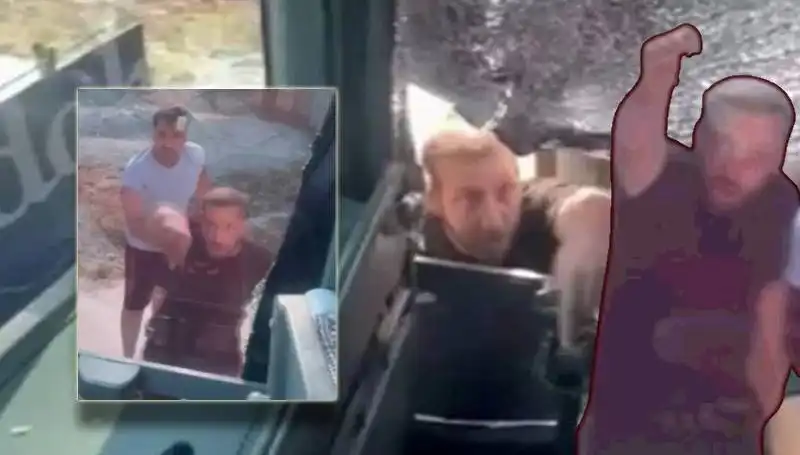 Turistleri Taşıyan Otobüse Taşlı Saldırı: Şoför Yaralandı, Anlar Korku Dolu Geçti!