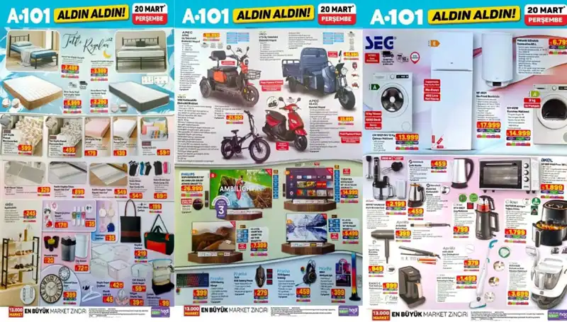 A101 Aktüel Kataloğu 20 Mart'ta Neler Sunuyor? Kaçırılmayacak Fırsatlar!