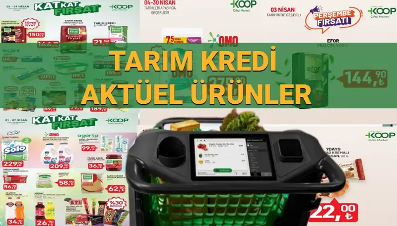 Tarım Kredi Marketleri'nde 4-7 Nisan Tarihleri Arası İndirimli Ürünler Listesi
