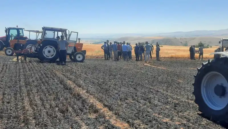 Yozgat'ta Korkunç Yangın: 100 Dönüm Tarım Alanı Alevlere Teslim Oldu