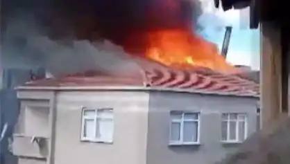 Bağcılar’da Beş Katlı Bina Alevlere Teslim Oldu: Yangın Anları Korkuttu