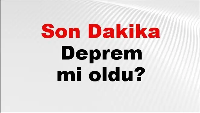 Antalya'da Son Dakikada Deprem: Detaylar ve Gelişmeler