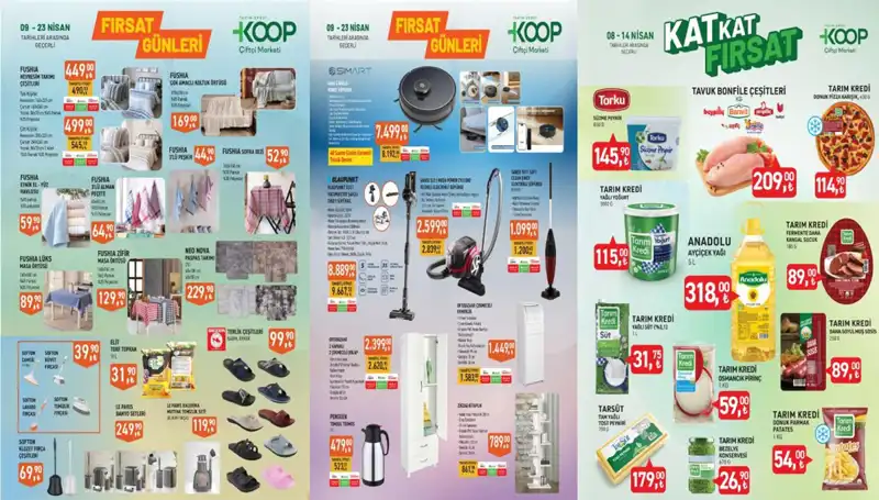 Tarım Kredi KOOP Marketlerinde Nisan İndirimleriyle Dolu Çekmece Fırsatları