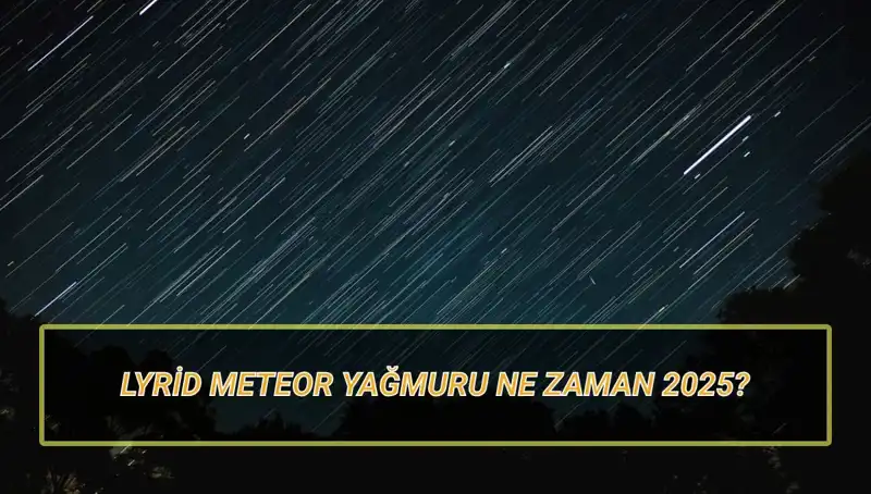 2025'te Lyrid Meteor Yağmuru: Türkiye'de Ne Zaman Görülecek?