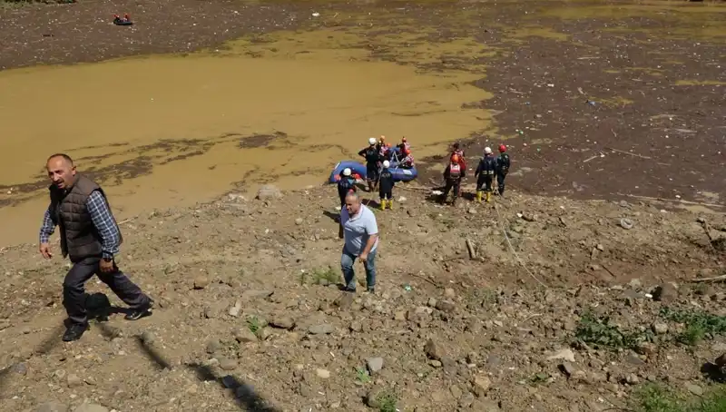 Trabzon'da Fırtına Sonrası Sel, Bir Adamın Aylardır Beklediği Anı Getirdi