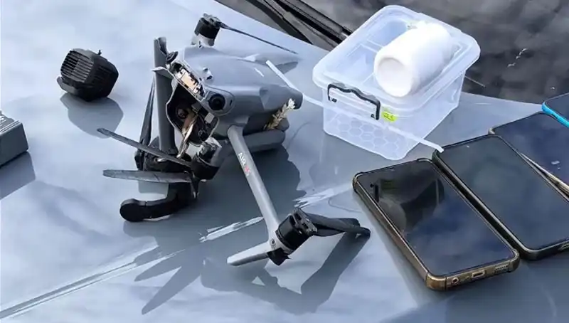 Uyuşturucu Taşıyan Drone Hava Savunma Sistemleriyle Düşürüldü!