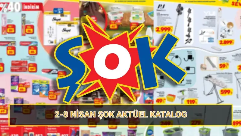 ŞOK Marketler 2-8 Nisan Kataloğu: Temizlik Ürünleri ve Beyaz Eşyada Fırsatlar