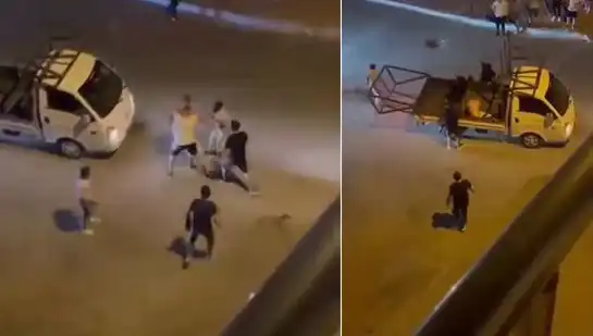 Bursa'da Taciz Şüphelisine Caddede Meydan Dayağı: Olay Anı Kameralarda!