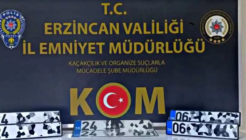 Erzincan’da APP Plaka Operasyonu: Suç Çetesi Çökertildi