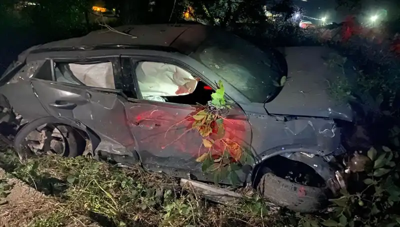 Alkollü Sürücü Takla Attı, Korkunç Kaza Araçta Büyük Hasara Yol Açtı